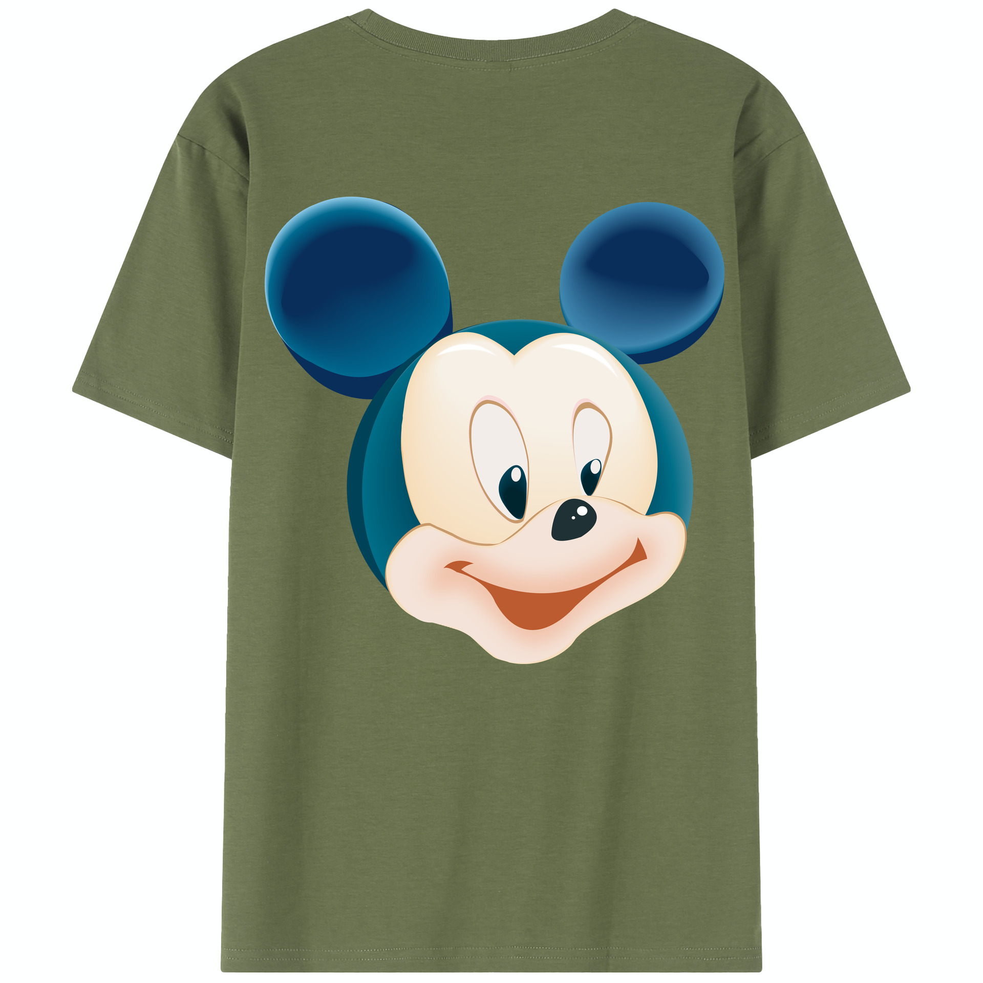 （画像用） ミッキーマウス Mickey Mouse 綿100％半袖Tシャツ（背面プリント）